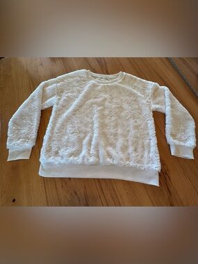 Cozy Plush Crewneck Sweater - cream